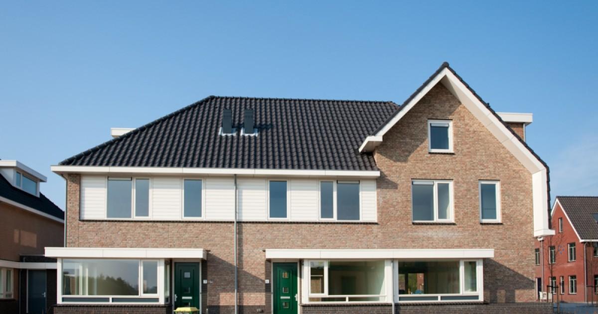 Een nieuw gebouwd huis.